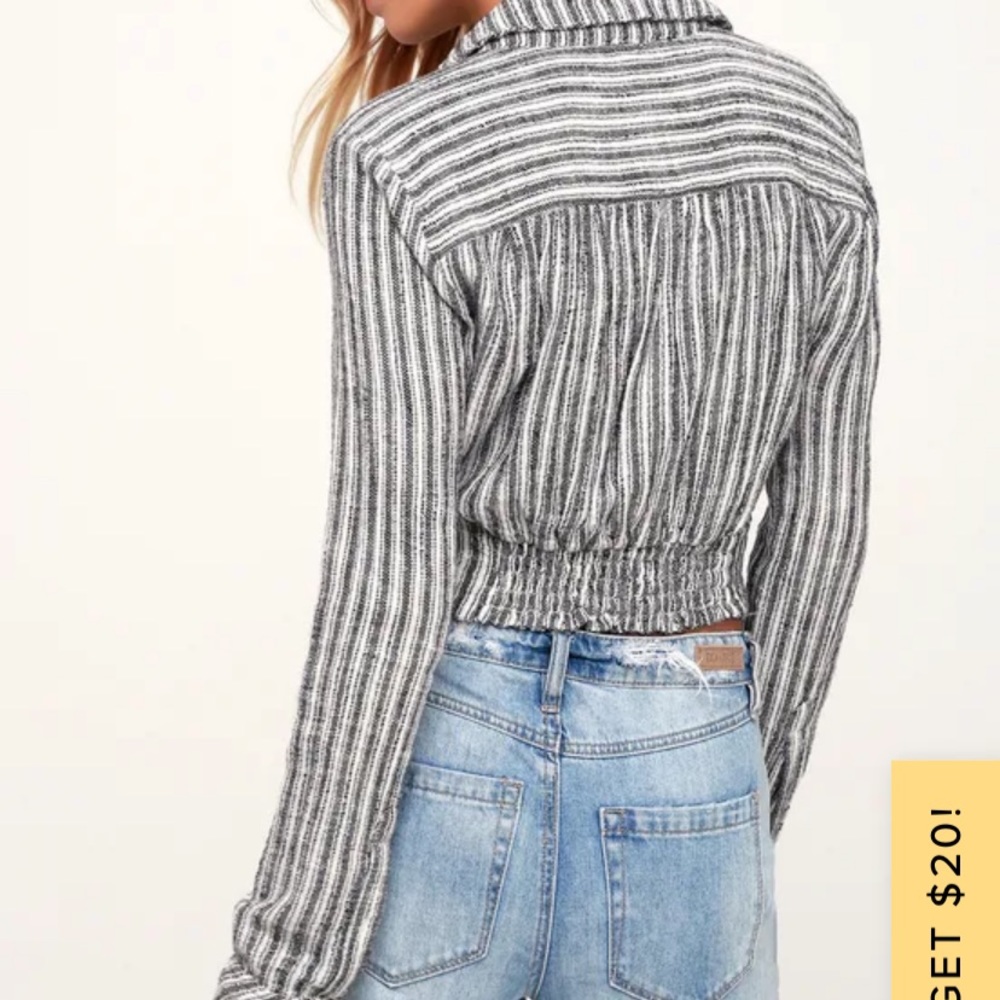 Free people Lust for Life  Long Sleeve Crop Top - Picture 2 of 7